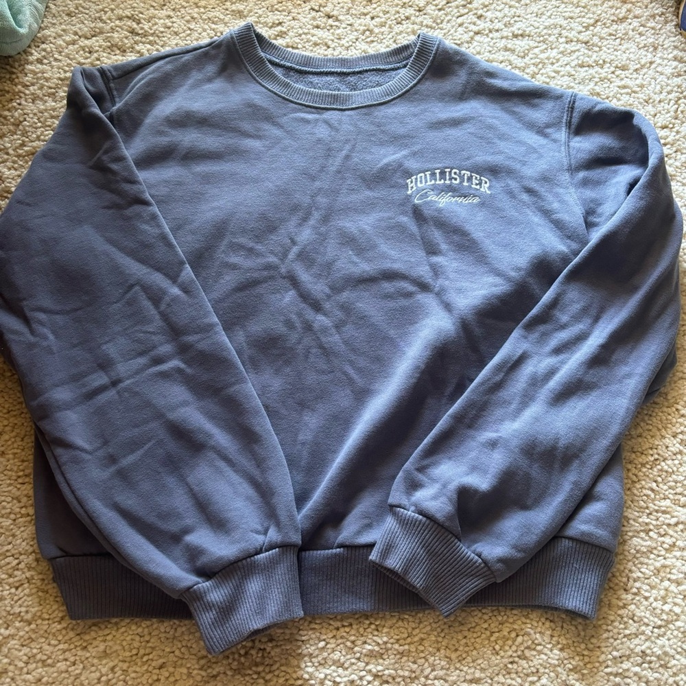 Hollister Blue Crewneck Sweater